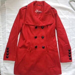 Guess coat military style Red coat
